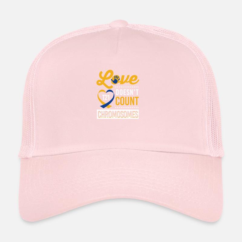 T21 - L'amour ne compte pas les chromosomes Casquette trucker 