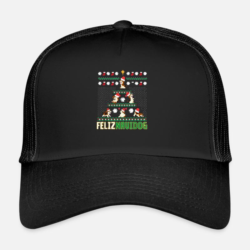 Beagles Feliz Navidog Merry Chritsmas Casquette trucker 