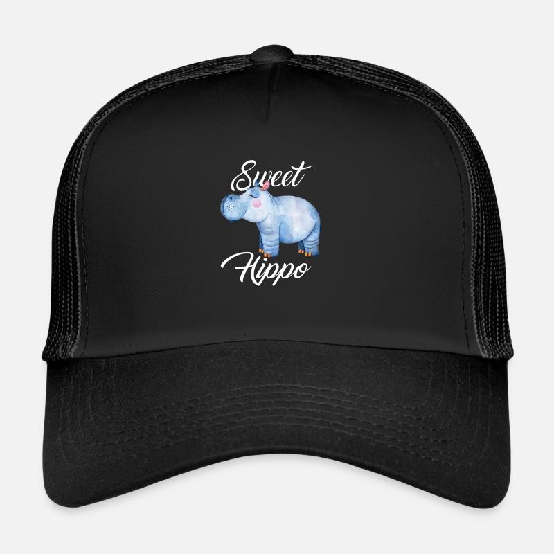 Geschenk zur Geburt der Tochter Süsses Hippo Trucker Cap