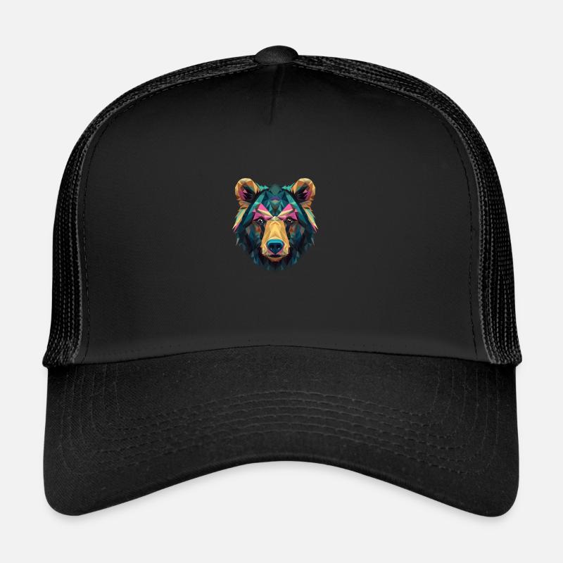 Polygon Bear Trucker Cap