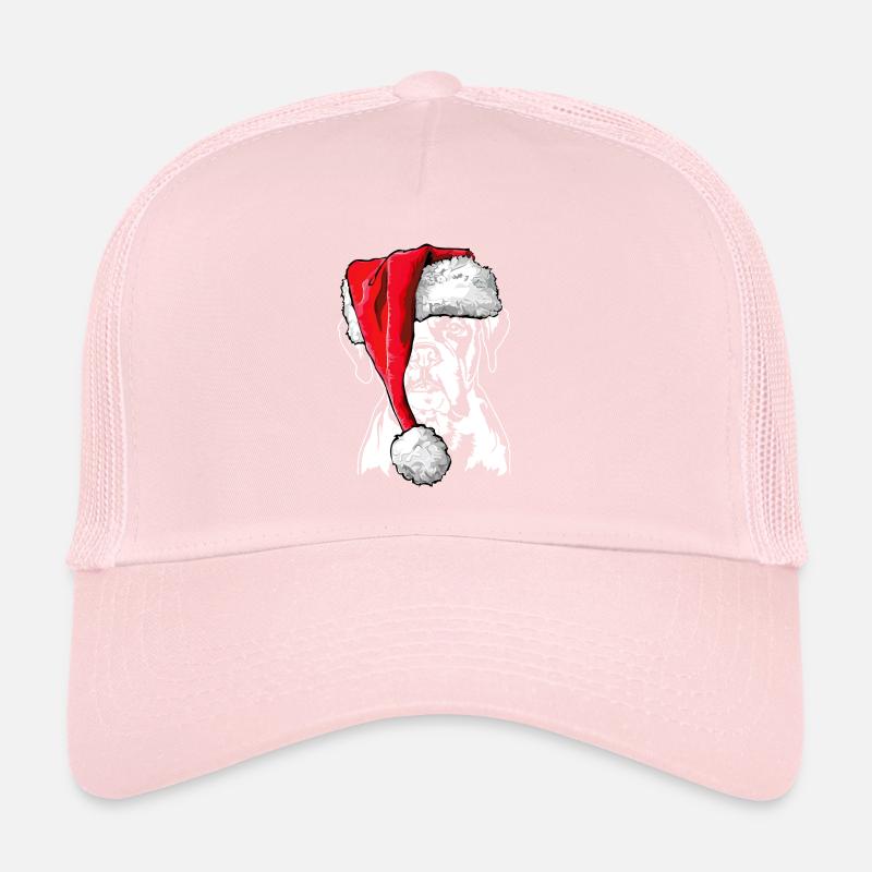 Père Noël Boxer Chiens de Noël Chiens Wilsigns Casquette trucker 