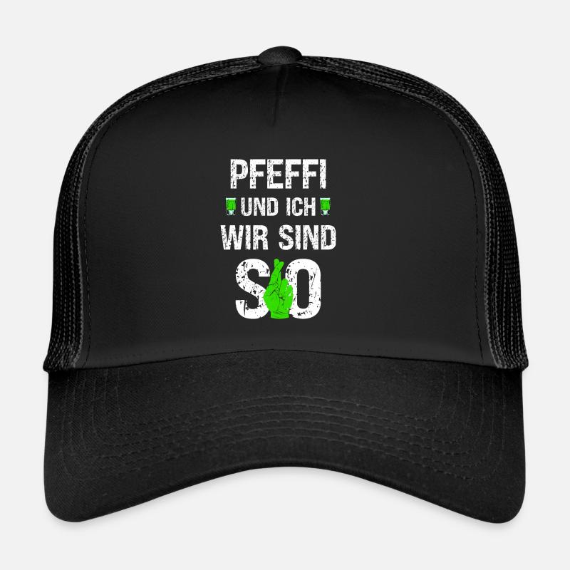 Ich und Pfeffi wir sind so Pfefferminz Likör JGA Trucker Cap