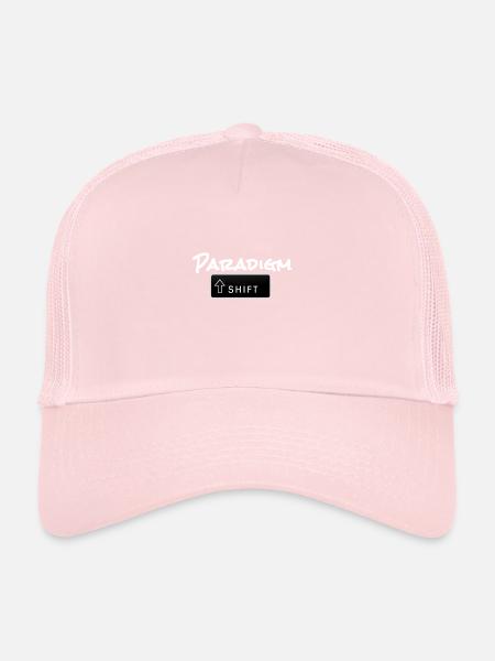 Paradigm Shift - Trucker Cap - pale pink - Front