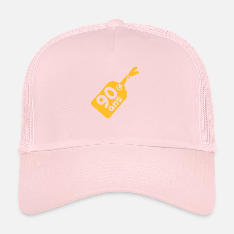 etiquette 90 ans anniversaire Casquette trucker 