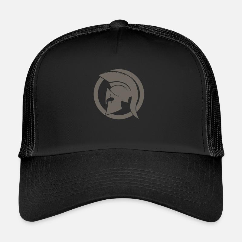 Gray Spartan Trucker Cap