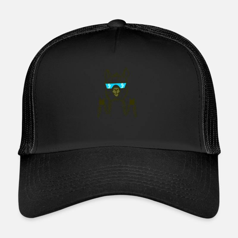 Lama - Trucker Cap - Schwarz/Schwarz