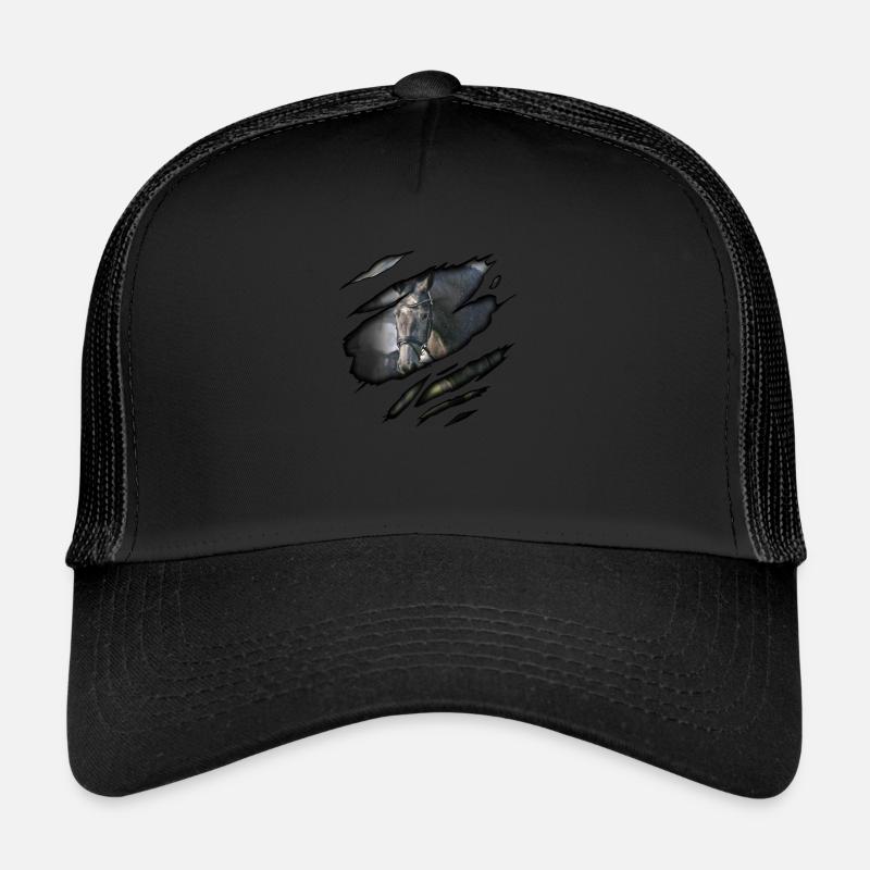 Trakehner in mir - Trucker Cap - Schwarz/Schwarz