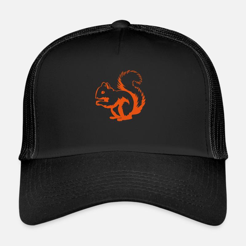 Eichhornchen - Trucker Cap - Schwarz/Schwarz