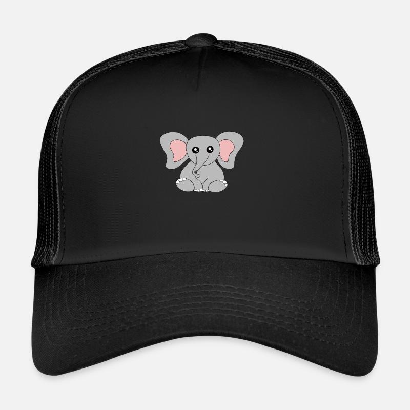 Elefant Baby - Trucker Cap - Schwarz/Schwarz