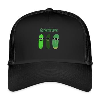 Gurken - Gurke - Gurkentruppe - Trucker Cap - Schwarz/Schwarz - Vorne