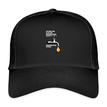 KROMBACHER AUS DEM WASSERHAHN IM SAUERLAND - Trucker Cap - Schwarz/Schwarz - Vorne