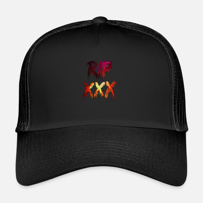 RIP XXXTENTACION Verflüssigt - Trucker Cap - Schwarz/Schwarz