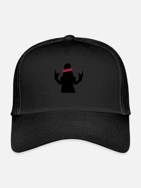 Mauvaise fille - Casquette trucker  - noir/noir - Devant
