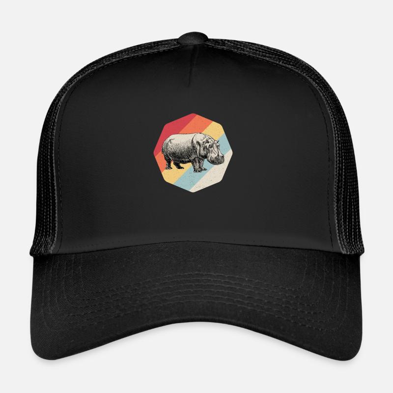 Nilpferd Hippo Hippopotamus Flusspferd Geschenk Trucker Cap