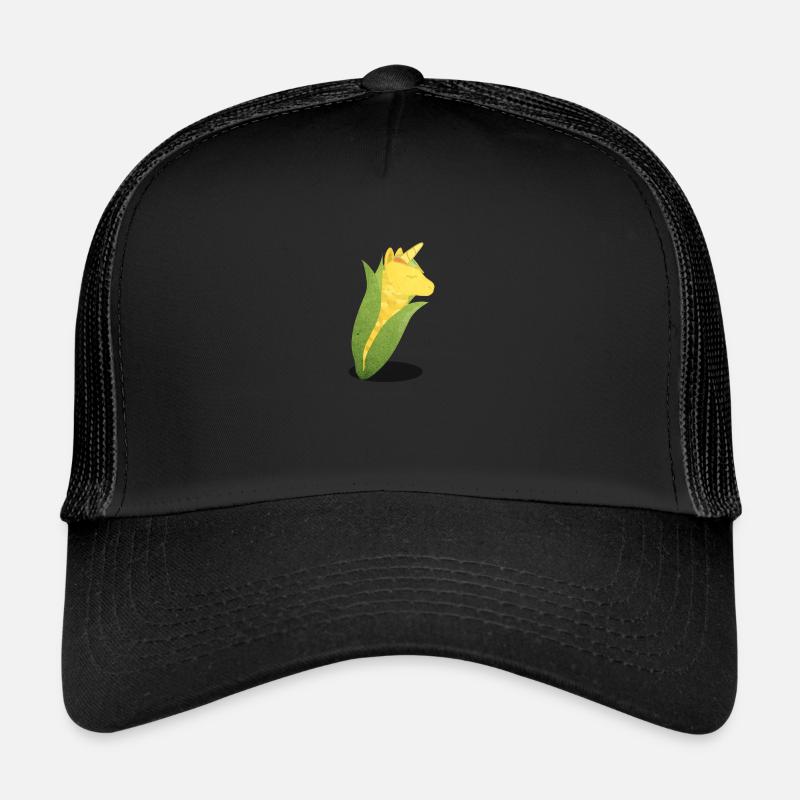 Corne de maïs - Casquette trucker  - noir/noir