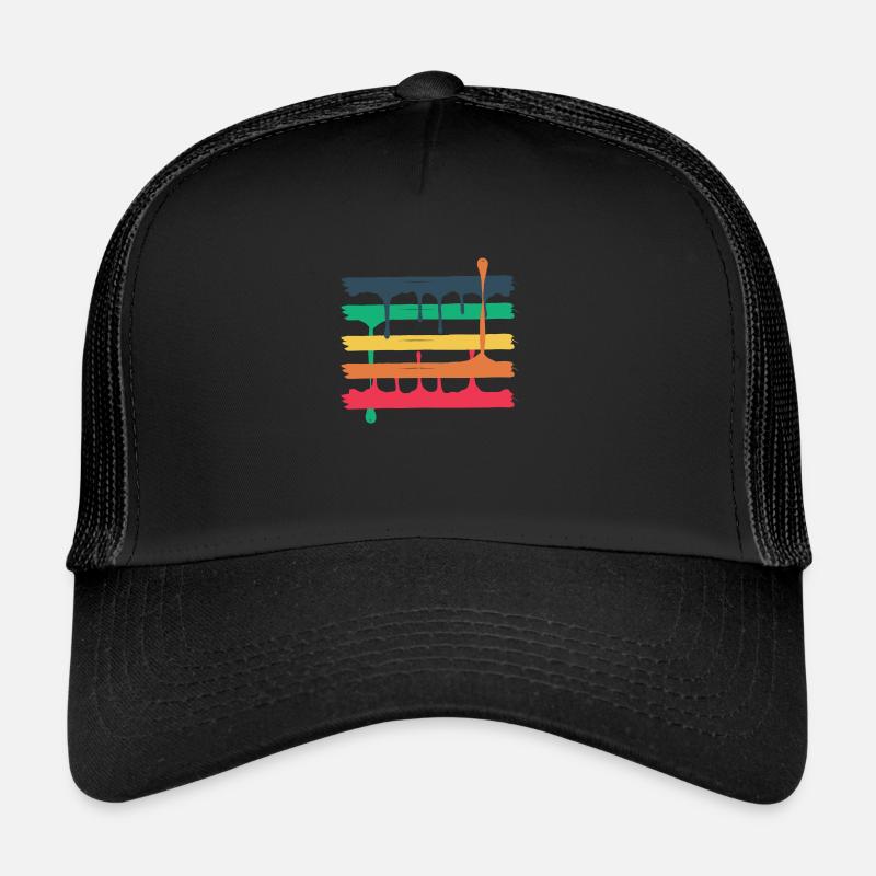 5 colored beams Trucker Cap