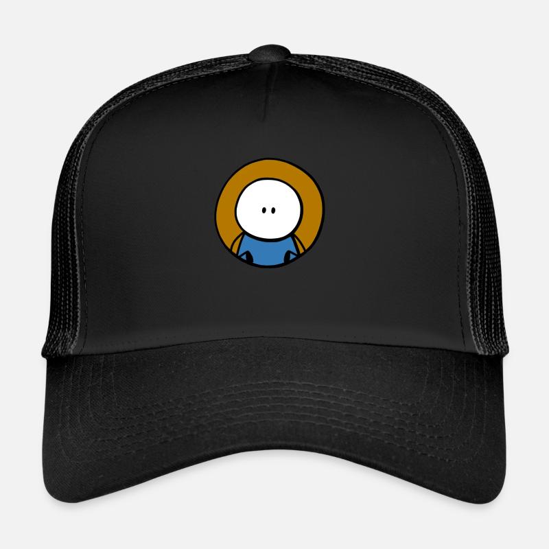Kleiner Kopf - Trucker Cap - Schwarz/Schwarz