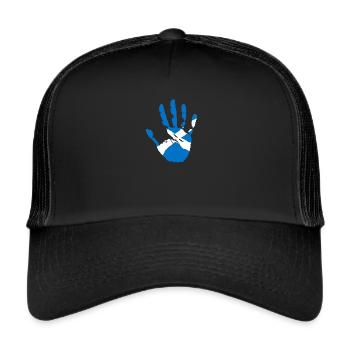 Ecosse Ecossais Ecossais cadeau motif - Casquette trucker  - noir/noir - Devant