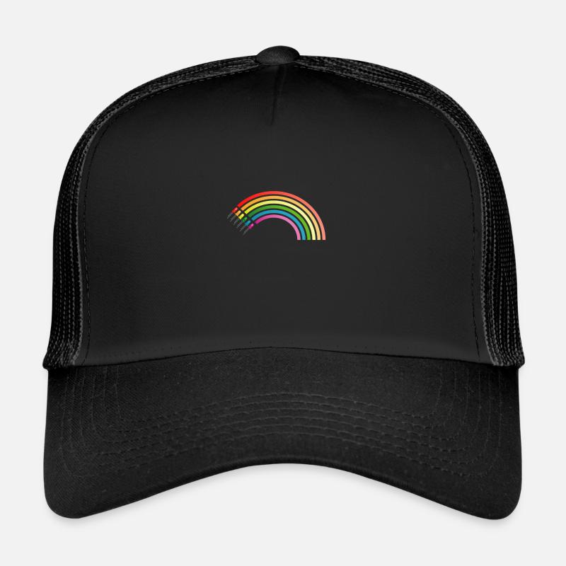 LED Rainbow - Casquette trucker  - noir/noir