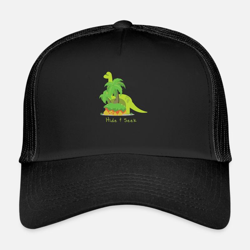 Dinosaurier - Trucker Cap - Schwarz/Schwarz
