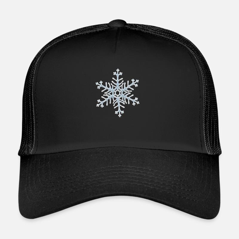 snowflake - Trucker Cap - black/black