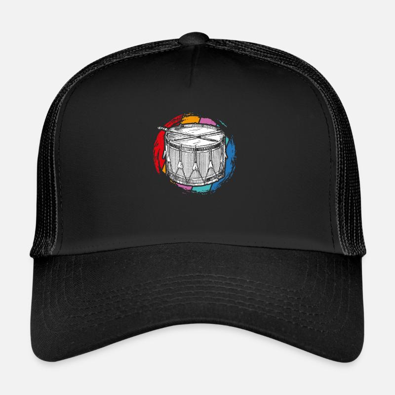 Instrument Trommel - Trucker Cap - Schwarz/Schwarz