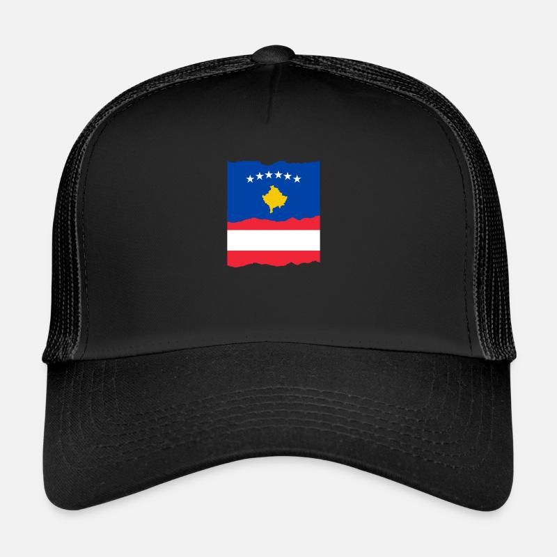 Kosovo Austria - Trucker Cap - black/black