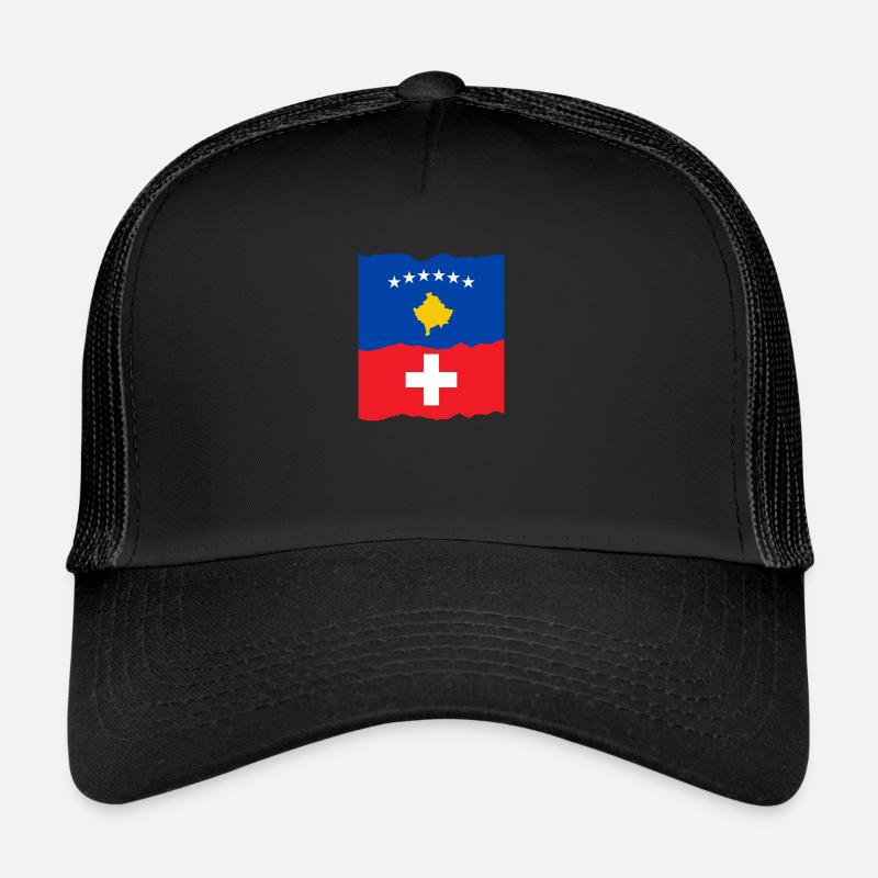Kosovo Schweiz Trucker Cap