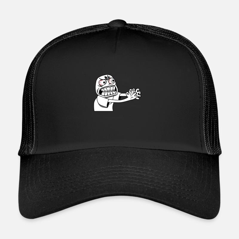 Angry Meme - Trucker Cap - Schwarz/Schwarz