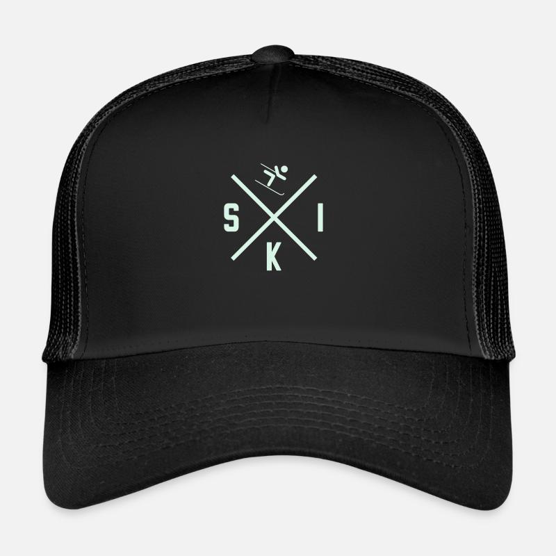 Ski - Casquette trucker  - noir/noir