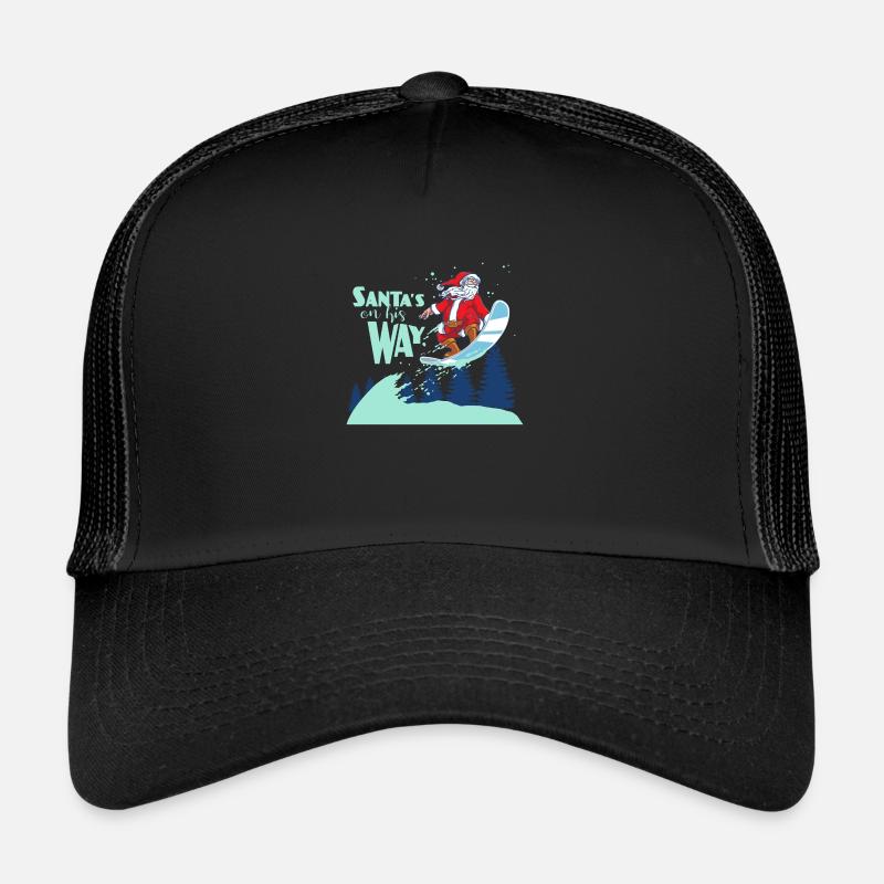 SANTAS ON HIS WAY - Trucker Cap - Schwarz/Schwarz