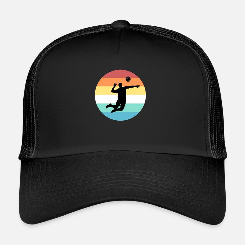 Volleyballer - Trucker Cap - Schwarz/Schwarz