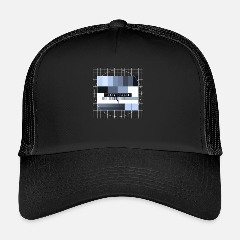 Test picture television screen transmission completion display Trucker Cap