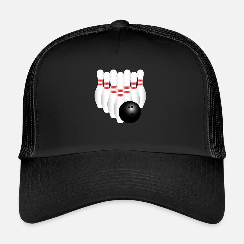quilles 2 - Casquette trucker  - noir/noir