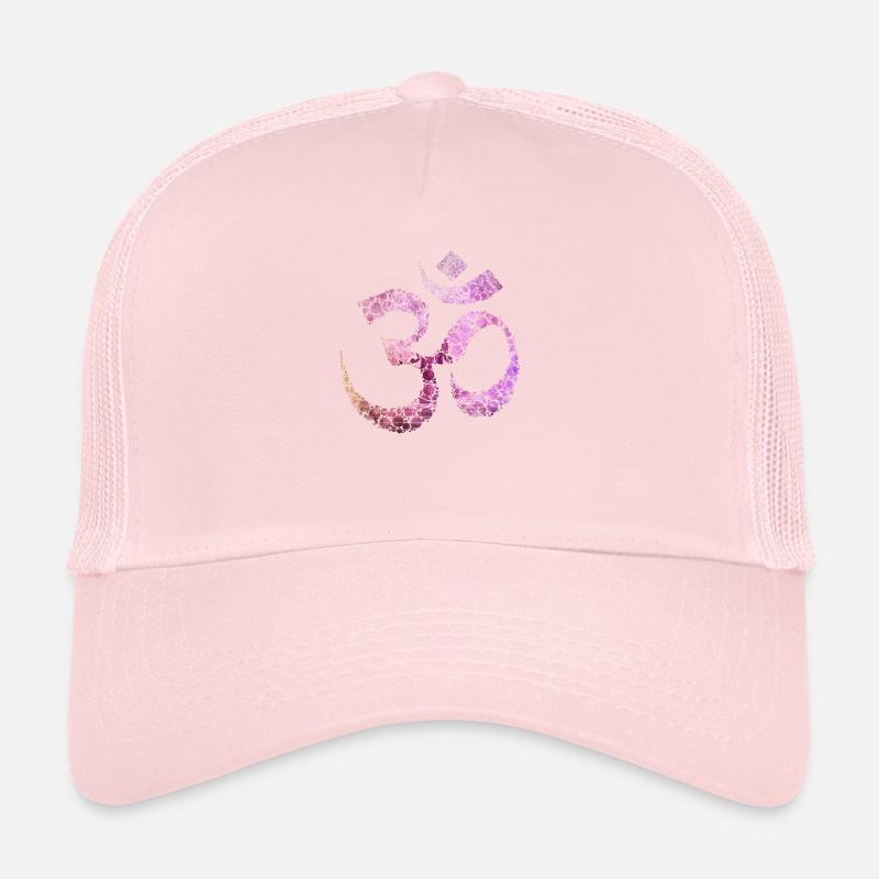 OM Meditation Buddhism pink Trucker Cap