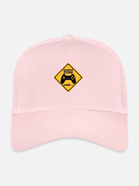 Gamer Zone - Trucker Cap - pale pink - Front