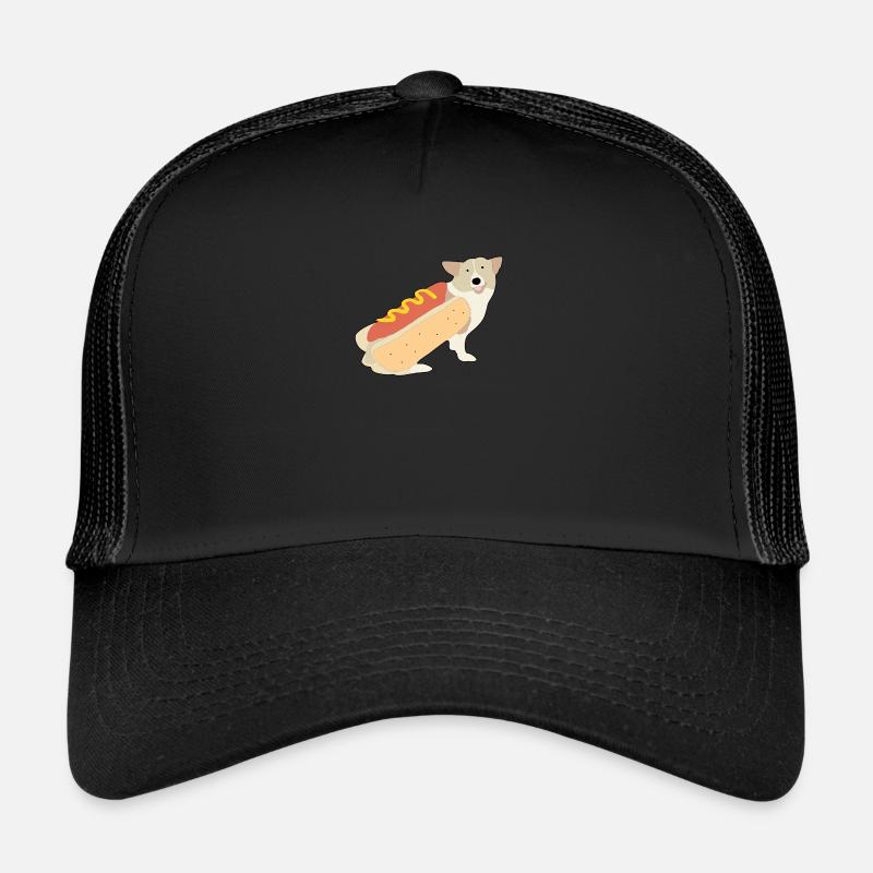 Hot Dog - Trucker Cap - Schwarz/Schwarz