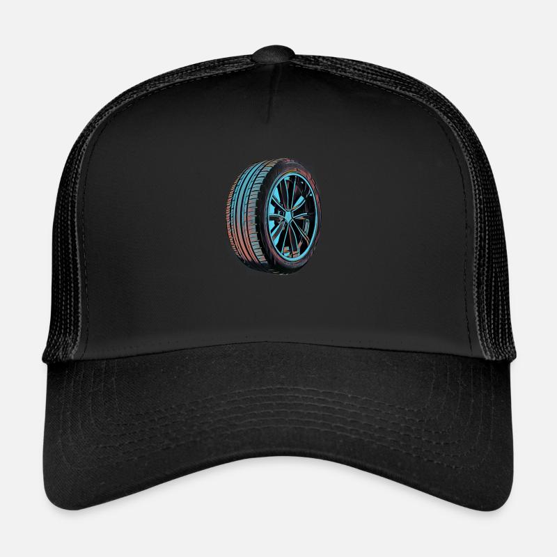 wheel - Trucker Cap - black/black