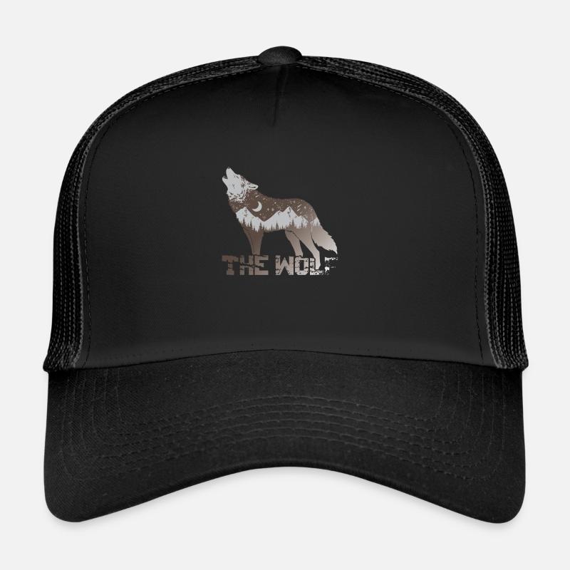 Der Wolf - Trucker Cap - Schwarz/Schwarz