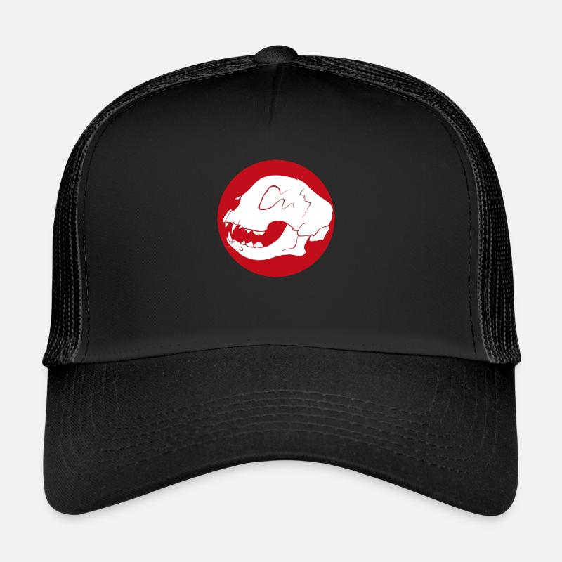 cat red white Trucker Cap