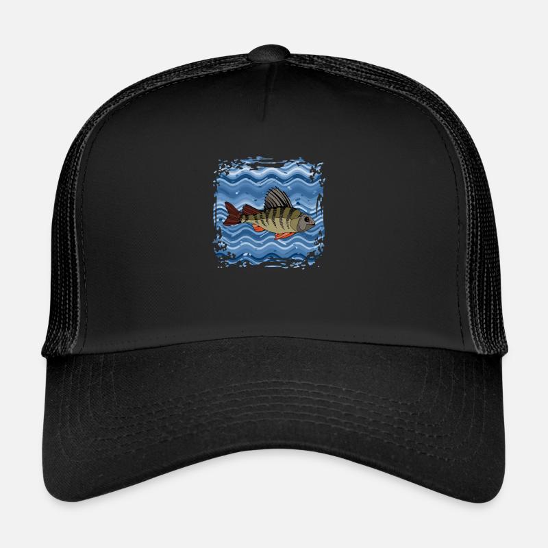 Fisch - Trucker Cap - Schwarz/Schwarz