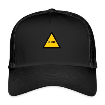 Furie warning sign - Trucker Cap - black/black - Front