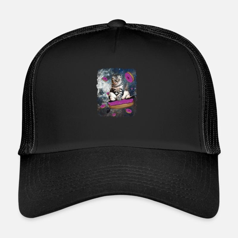 Space cat Trucker Cap