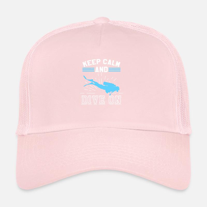 Keep Calm Tauchen Scuba Diving Geschenk Sport Trucker Cap