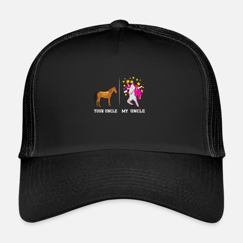 YOUR UNCLE MY UNCLE - Trucker Cap - Schwarz/Schwarz