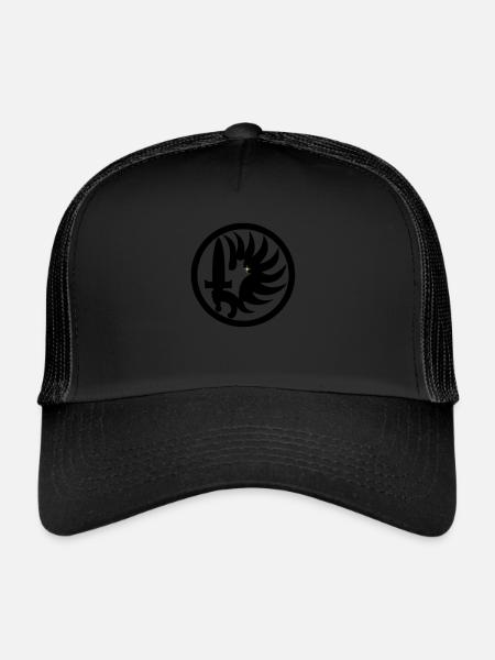 foreign Legion - Trucker Cap - black/black - Front