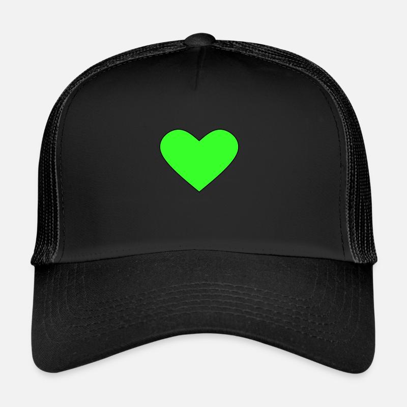 Grünes herz Trucker Cap
