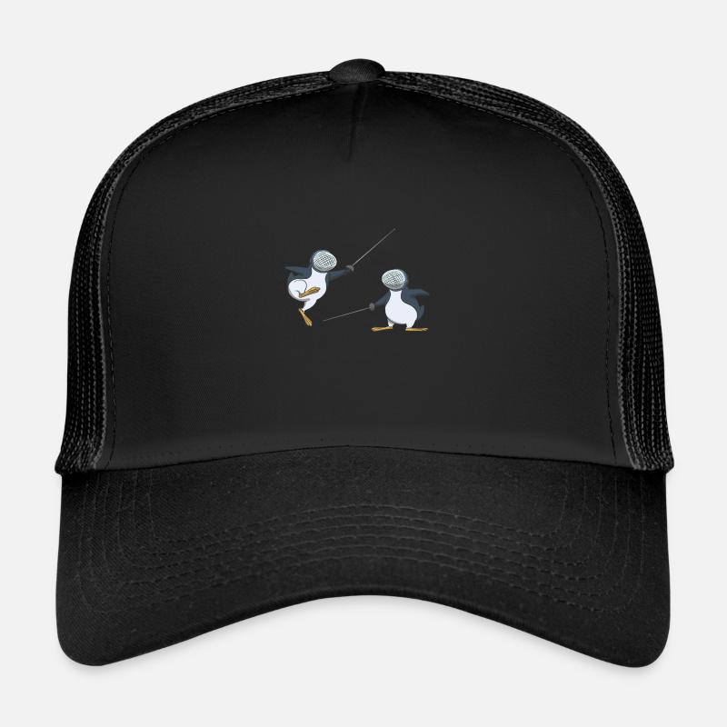 Fencing hits in the jump gift idea Trucker Cap