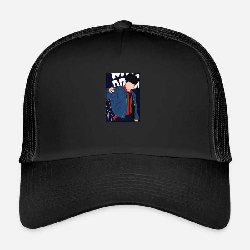 STYLE GARÇON - Casquette trucker  - noir/noir