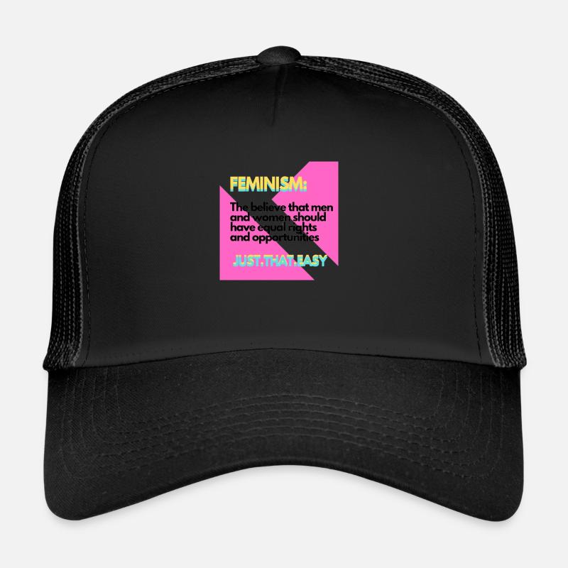 Feminism - Trucker Cap - black/black